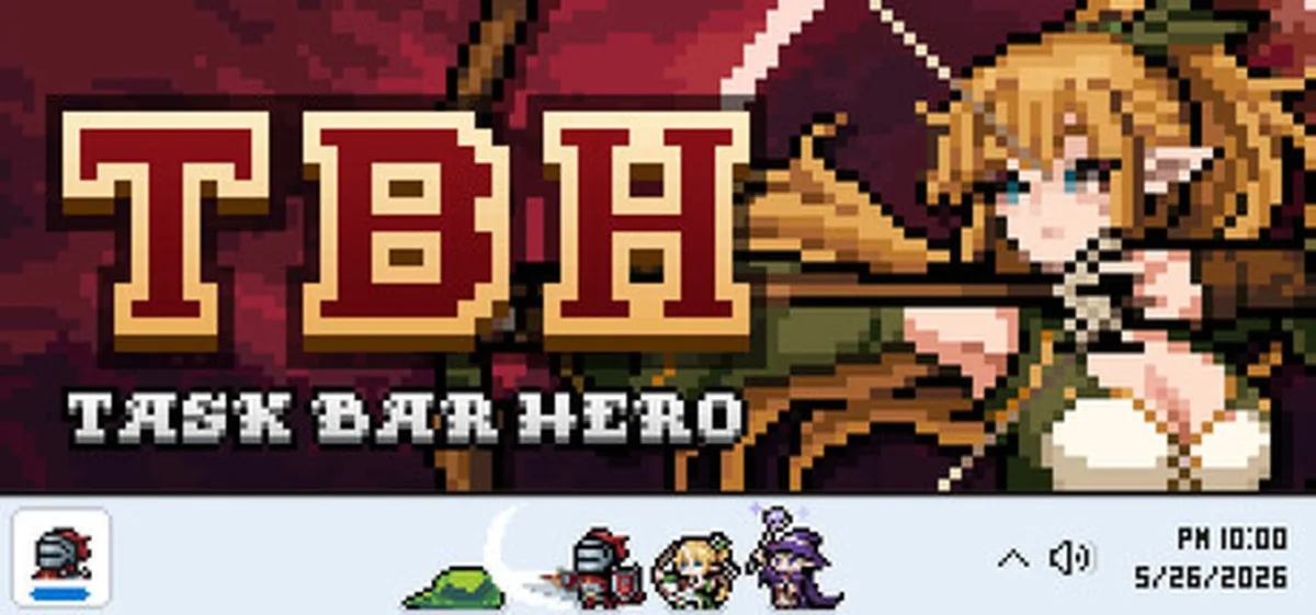 Steam公式ヘッダー素材を使ったTask Bar Heroのマーケット制限説明用画像